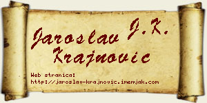 Jaroslav Krajnović vizit kartica